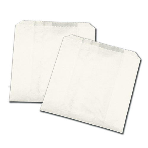 Chef Elite - Greaseproof Paper Sandwich Bags - 6" x 0.75" x 6.75" - White
