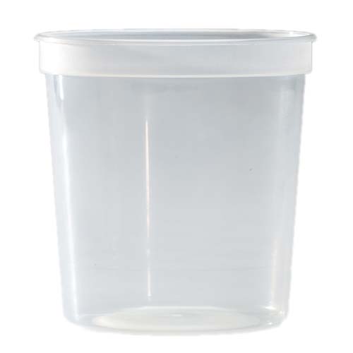 Plastic Containers - 24oz - Polypropylene - Clear