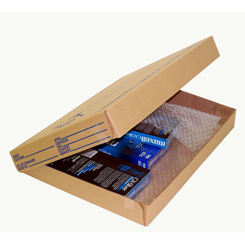 Emballages en Carton Ondulé Coupés - 21.375" x 15.5625" x 1.9375" - ECT23B Test