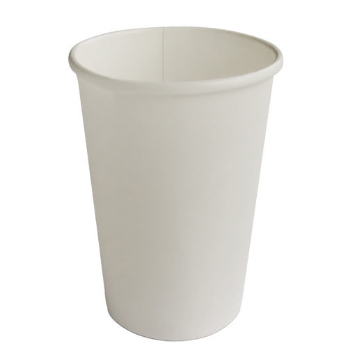 Table Accents - Single Wall Coffee Cups - 12oz - White