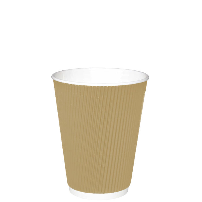 Table Accents - Triple Wall Insulated Coffee Cups - 4oz - Kraft