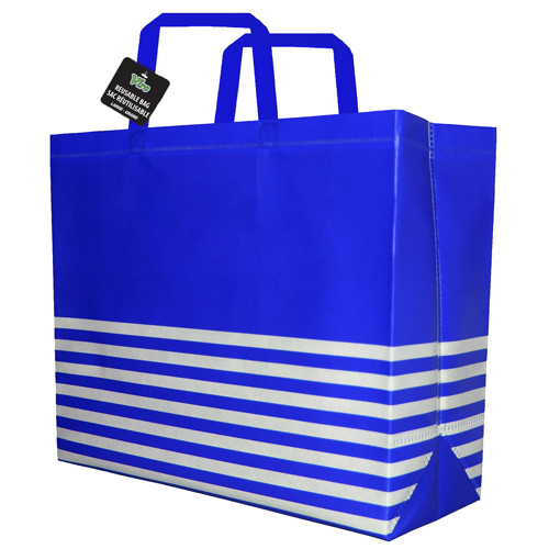 Viro - Reusable Bags - 41cm x 15.5cm x 34cm - Large - Blue & White