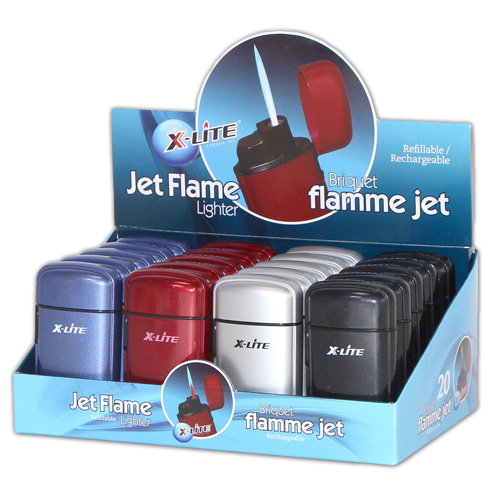 X-lite – Jet Flame Refillable Lighter – Tray of 20 units X-lite - Jet Flame Refillable Lighter - Tray of 20 units