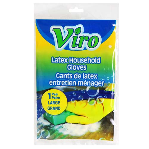 Viro - Latex Gloves - Large - Yellow