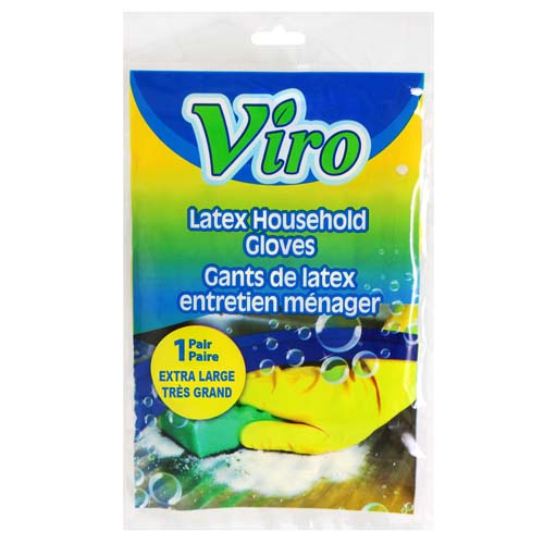 Viro - Gants de latex - Très Grand - Jaune