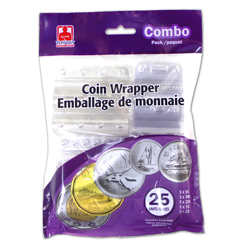 Tuff Guy - Plastic Coin Wrappers - Combo Pack - 25Pk