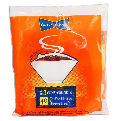 GK Connaisseur Coffee Filters 2 Cone 40Pk Dorfin