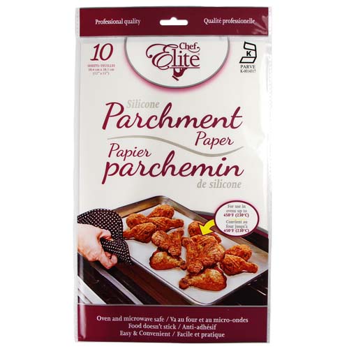 Chef Elite - Parchment Paper Sheets - 12" x 15" - 10Pk