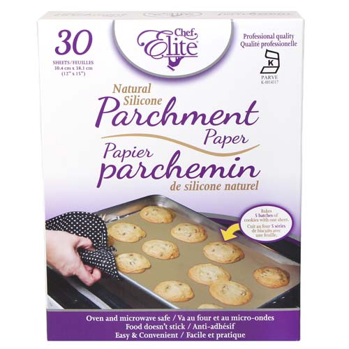 Chef Elite - Parchment Paper Sheets - 12" x 15" - Natural - 30Pk
