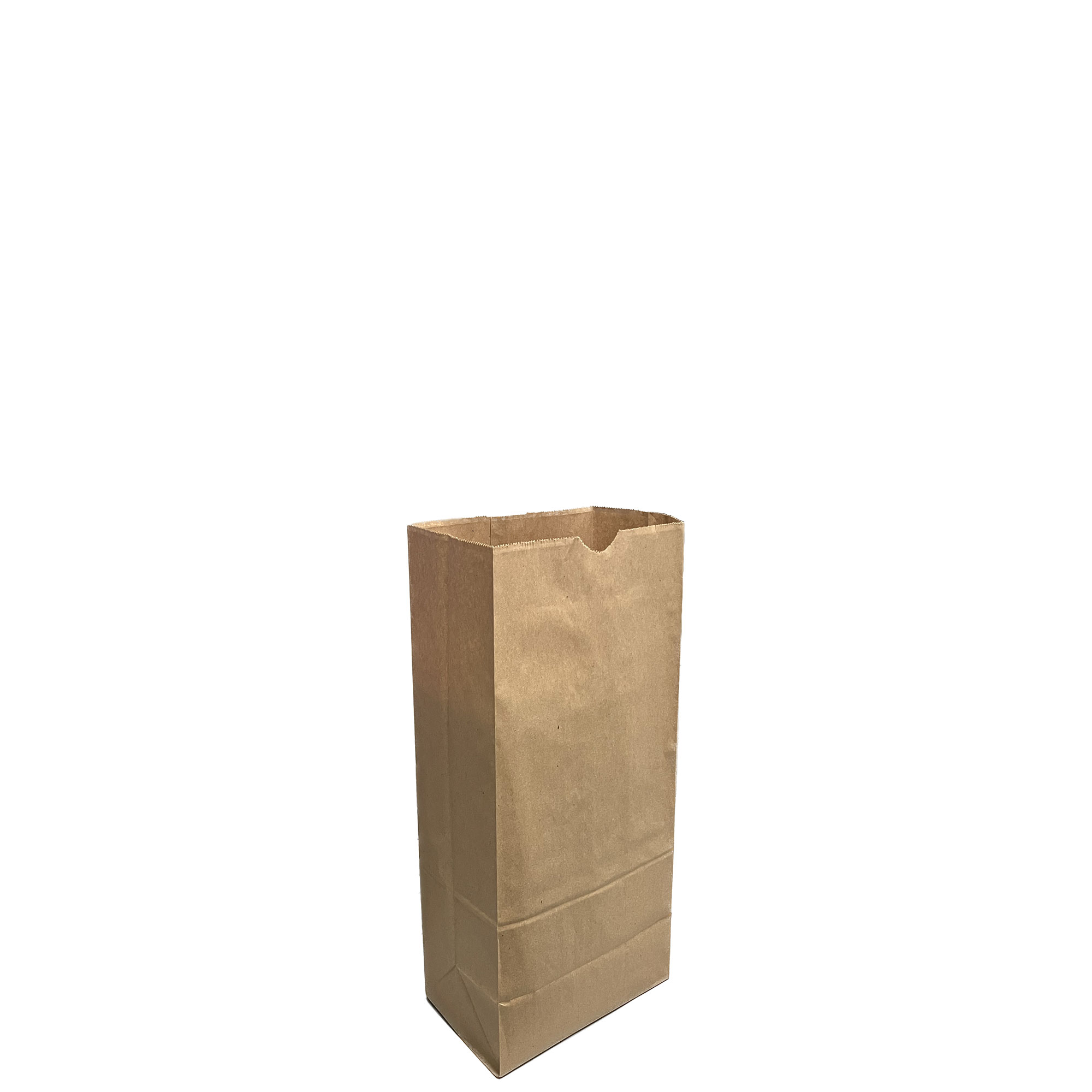 Viro - Paper Grocery Bags - 5" x 3.15" x 9.25" - 3lb - DD30 - Kraft