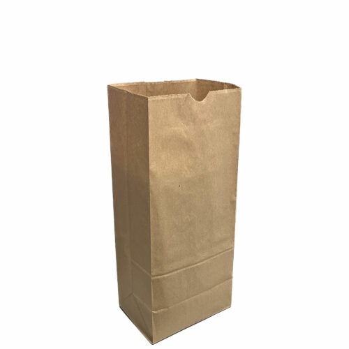 Viro - Paper Grocery Bags - 6.1" x 3.74" x 12.6" - 8lb - DD35 - Kraft