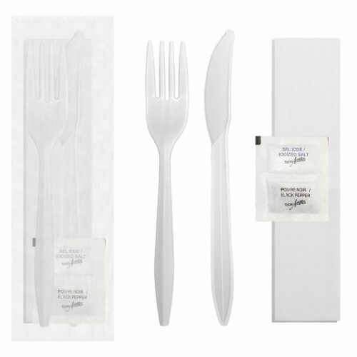 Table Accents - Plastic 5-Piece Food Kit - Fork