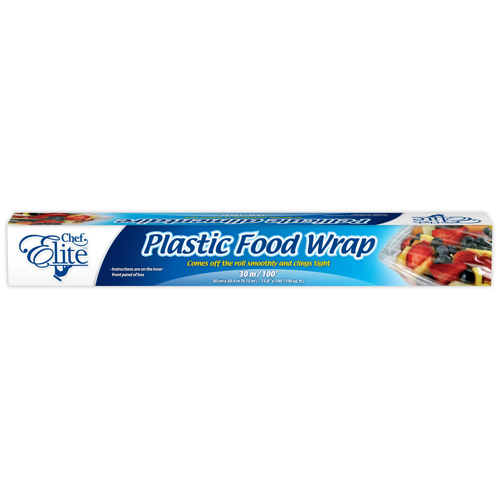 Chef Elite - Plastic Food Wrap - 11.8" x 100'