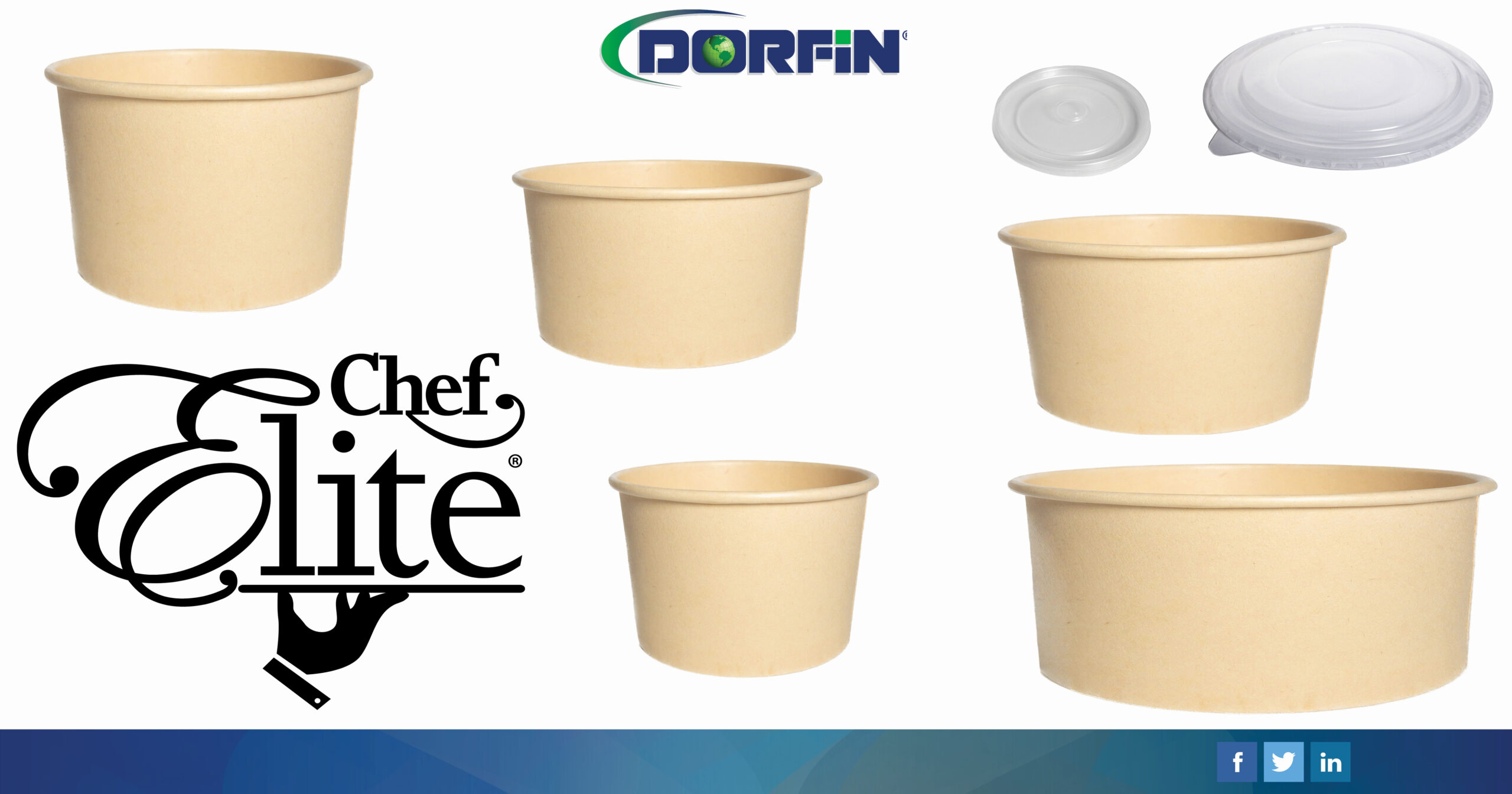 Chef Elite bamboo containers