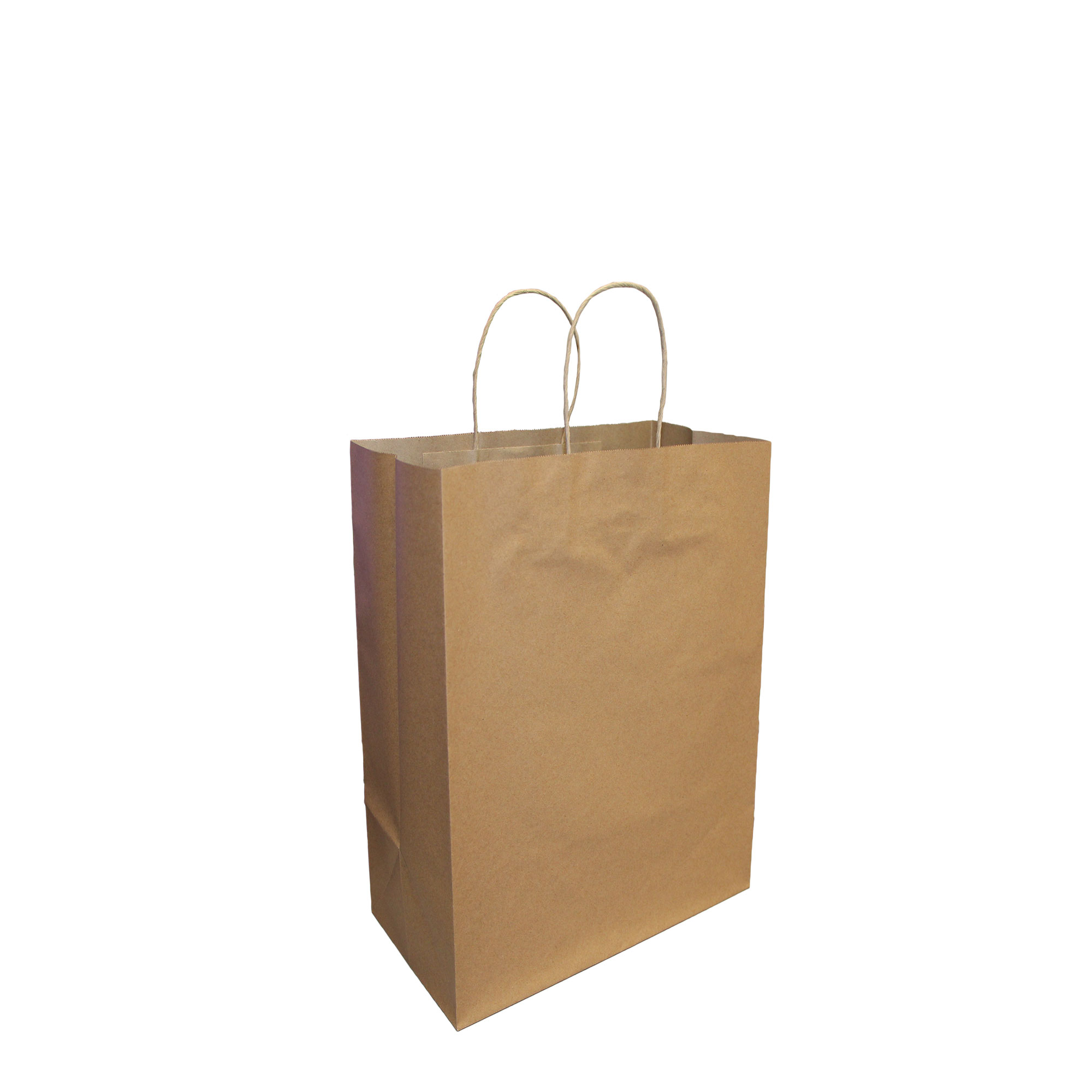 Viro - Paper Shopping Bags with Twisted Handles - 5.25" x 3.25" x 8.5" - 100 GSM - Kraft